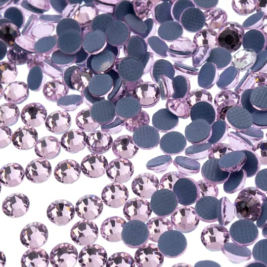 Crystal Lane DIY SS16 Round Glass Hotfix Flatback Rhinestones, 1,440ct.